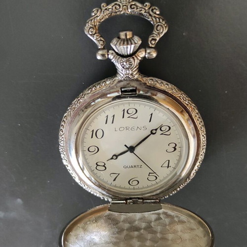 Vintage pocket watch like new, silver