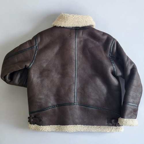 Sinsay women's jacket, brown faux leather