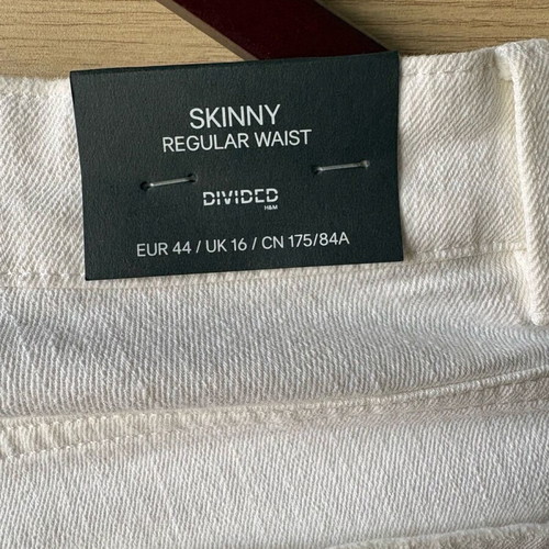 White jeans H&M new, size XXL