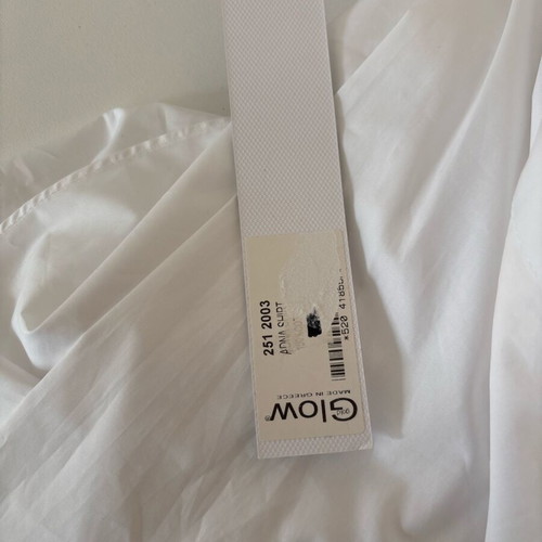 Glow white asymmetric shirt size S like new, made in Greece