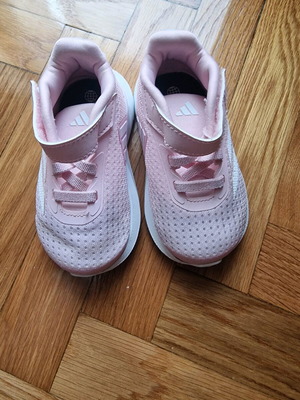 Adidas pink kids shoes size 20 like new