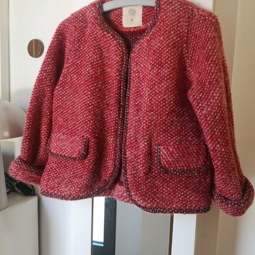 Zara crop wool short jacket like new