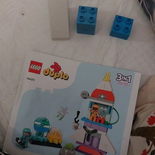 Lego Duplo 10422 3@1 Space Shuttle used, missing some pieces