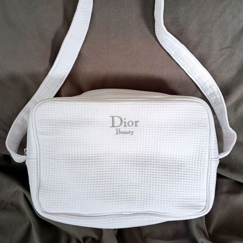 Christian Dior white toiletry bag like new