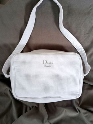 Christian Dior white toiletry bag like new