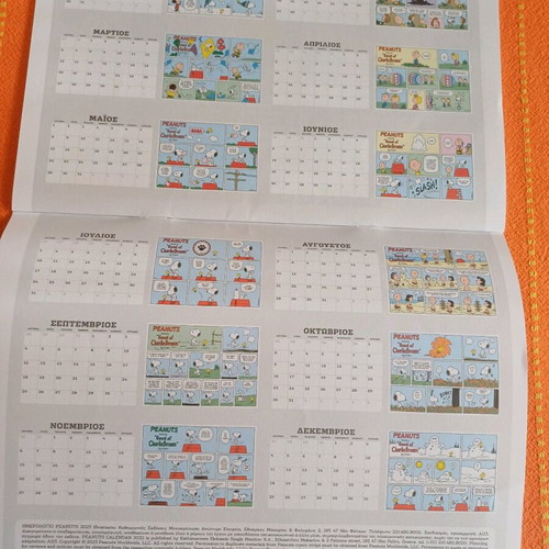 Snoopy Diary 2023 with 12 strip stories new
