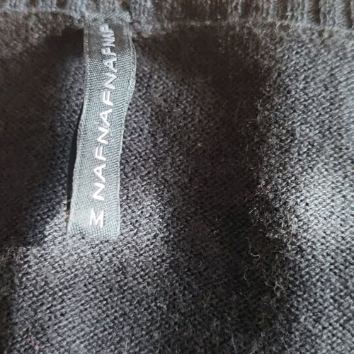 Naf Naf black cardigan like new with bow, size M