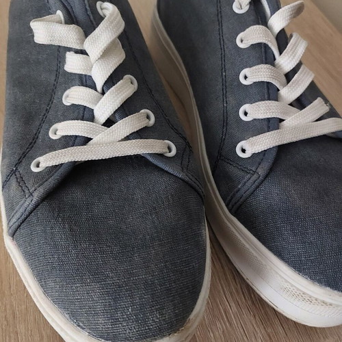 Doccini women's canvas shoes size 41, like new, white sole 4cm