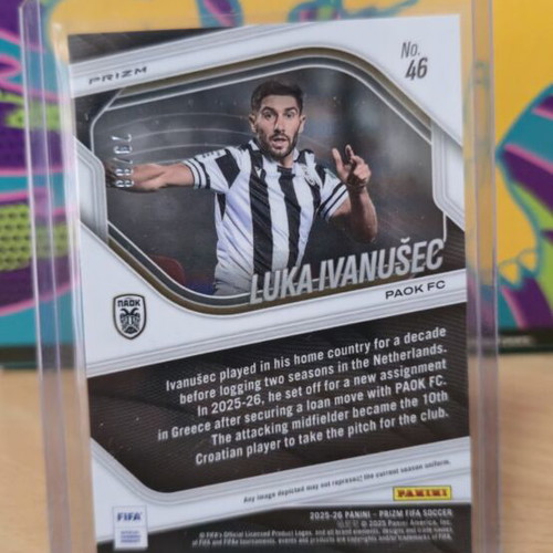 Luka Ivanušec Panini Prizm card like new