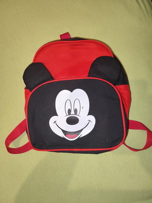 Τσάντα πλάτης νηπιαγωγείου κόκκινη Mickey μεταχειρισμένη, άριστη κατάσταση