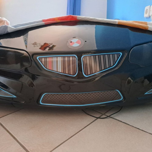 Car-shaped bed used with mattress and lights, music, remote control