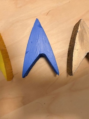 Star Trek Handmade Insignia Set of 3 Decorative Emblems