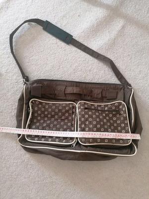 Sports bags used, brown and blue backpacks with pockets