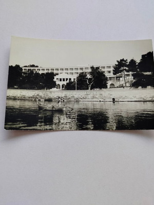 Ασπρόμαυρη καρτ ποστάλ Κέρκυρα Corfou Palace φωτογραφία Tantis