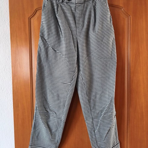 Stradivarius women's checked pants like new, elastic waist, size S