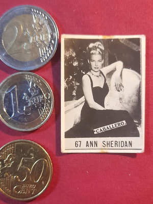 Ann Sheridan vintage Caballero cinema collectible card 67