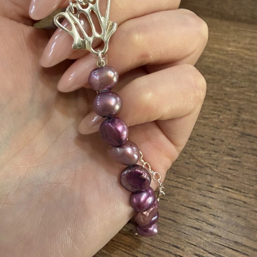 Folli Follie Silver 925 Bracelet with Amethyst stones new