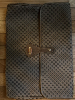 Gucci Paolo vintage clutch like new, beige, 25x35cm