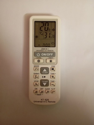 KT-628 Universal τηλεχειριστήριο κλιματιστικού