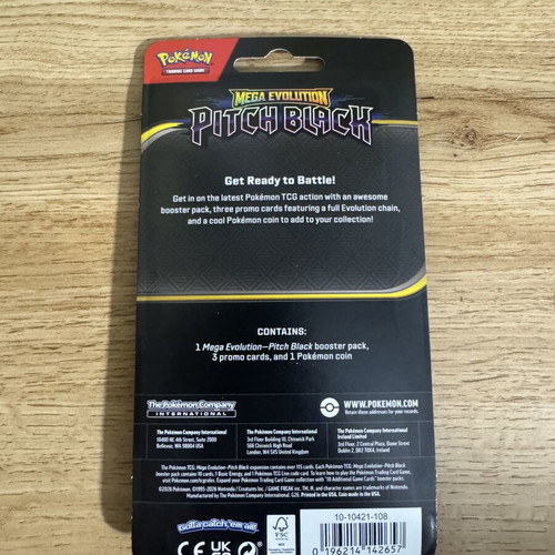 Pokemon Pitch Black Blister Gengar card