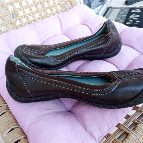 Δερμάτινα παπούτσια Clarks γυναικεία καινούργια, μέγεθος 38, καφέ μπαλαρίνες