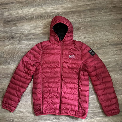 Rokk Norway 700Cuin Down Jacket men's used, size M, red
