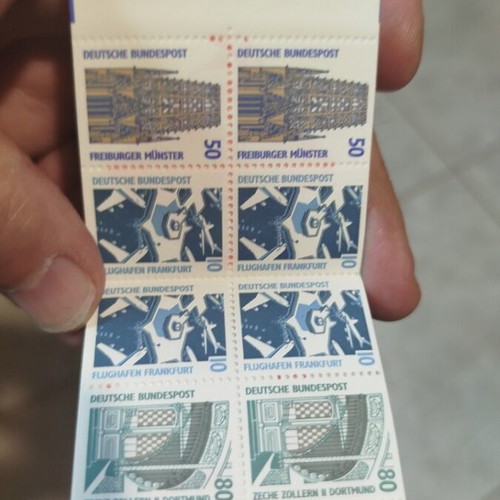 German Stamp Booklet Markenheftchen new, 8 pieces from 1980s