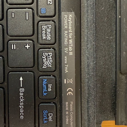 Keyboard Wintab III frame used for portable tablet