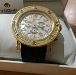 Vogue women's watch like new, black and gold