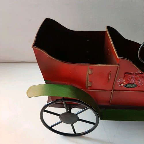 Handmade large metal vintage car used