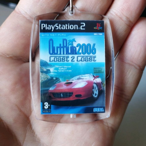 Outrun 2006 Coast 2 Coast PS2 acrylic keychain