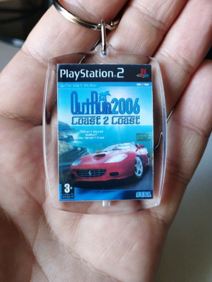 Outrun 2006 Coast 2 Coast PS2 acrylic keychain