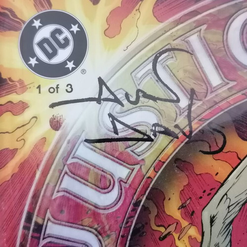Justice League: Another Nail #1 like new, signed DC Comics