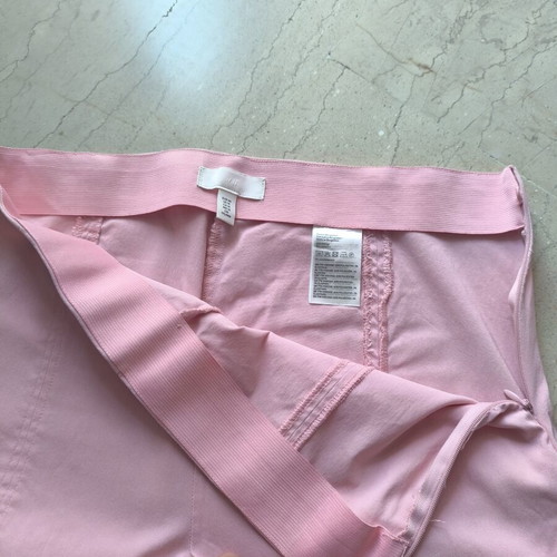 H&M XL summer elastic pants pink, new