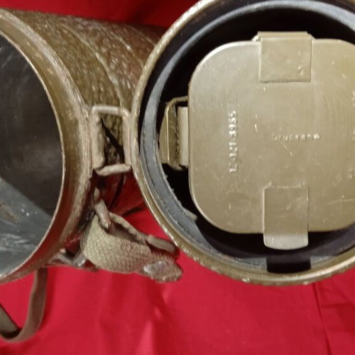 German gas mask and filter case used
