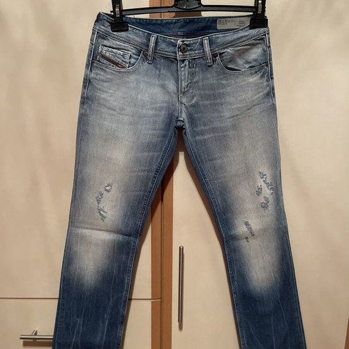 Diesel jeans, straight fit, blue, size S