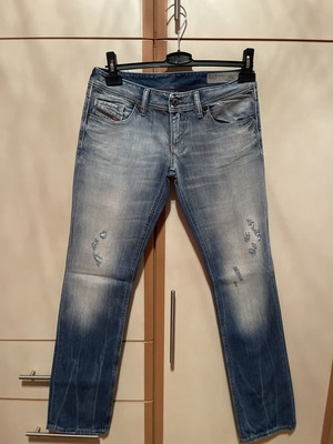 Diesel jeans, straight fit, blue, size S