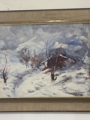 Πίνακας ζωγραφικής λάδι Νίκος ξένος σαν καινούργιο 50x60 εκ