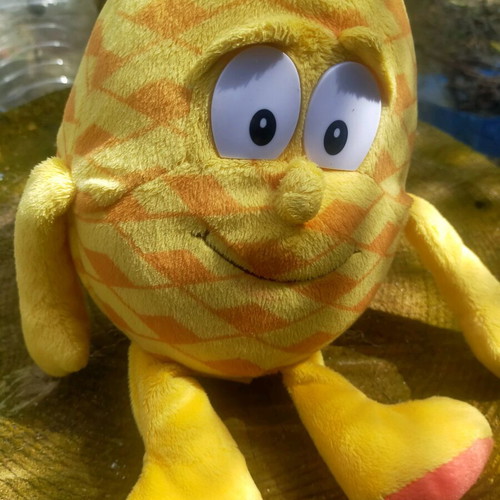 Toy used, yellow and soft