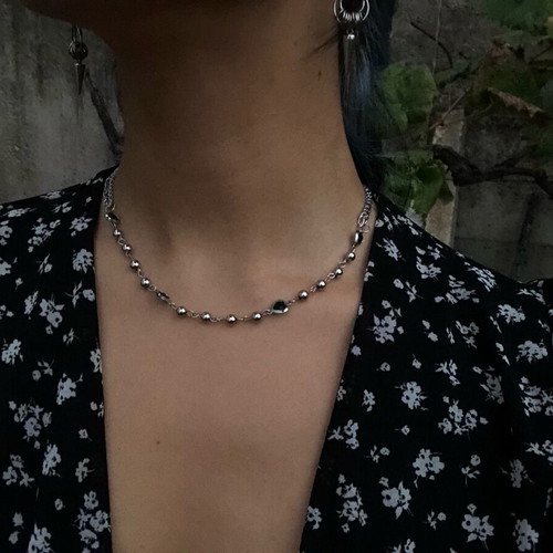 Fairy Y2k Boho Alternative Gothic Grunge Necklace new, green and silver