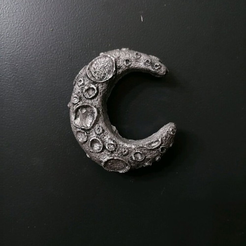 Moon magnet handmade new, painted with acrylics