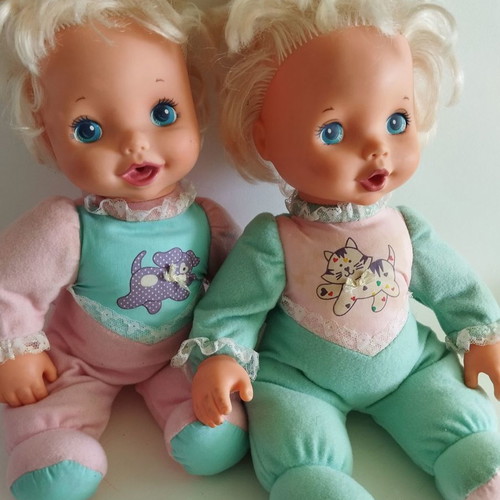 Vintage 1996 Take Care Of Me Twins baby dolls used