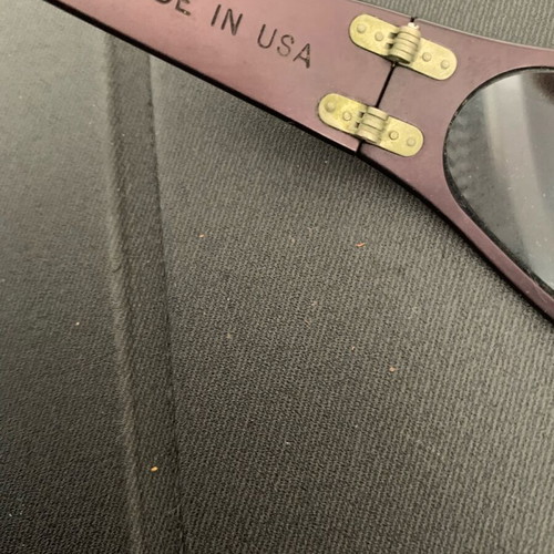 Gatorz Wraptor vintage sunglasses used, aluminum, dark purple frame