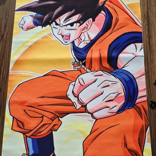 Dragonball Son Goku fabric banner used 40x100