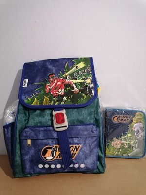 Vintage Action Man school bag and pencil case by Paxos, new