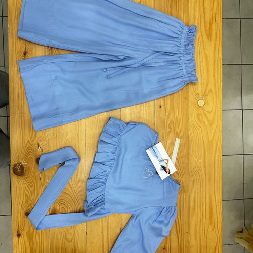 Set of 2 Girls' Viscose Top and Pants Size 3-4 Years New