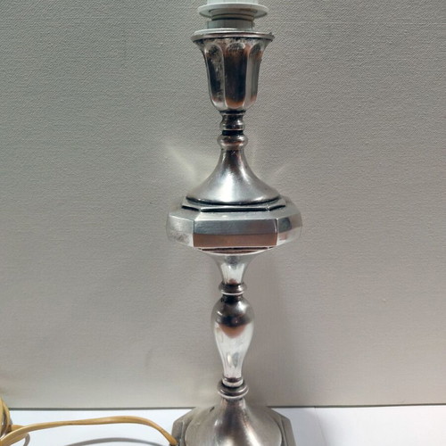 Silver lamp 925 used, height 31cm, weight 530gr