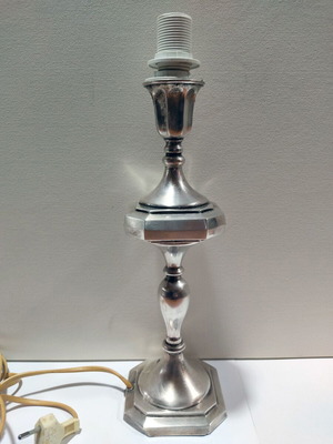 Silver lamp 925 used, height 31cm, weight 530gr