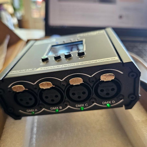 Pknight CR041R MK II Art-Net/sACN προς DMX512 μετατροπέας νέος, 4-θυρών διπλής κατεύθυνσης Node