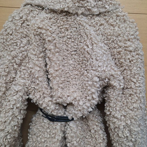 Zara coat like new, beige with belt, size S